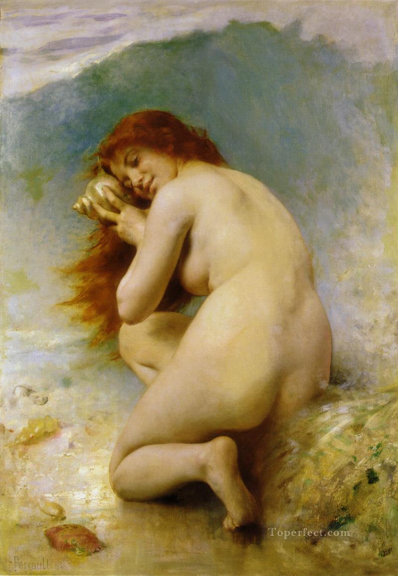 A Water Nymph 1898 nude Leon Bazile Perrault Oil Paintings
